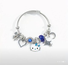 Hello Kitty Sanrio Dangle Blue Charm Bracelet