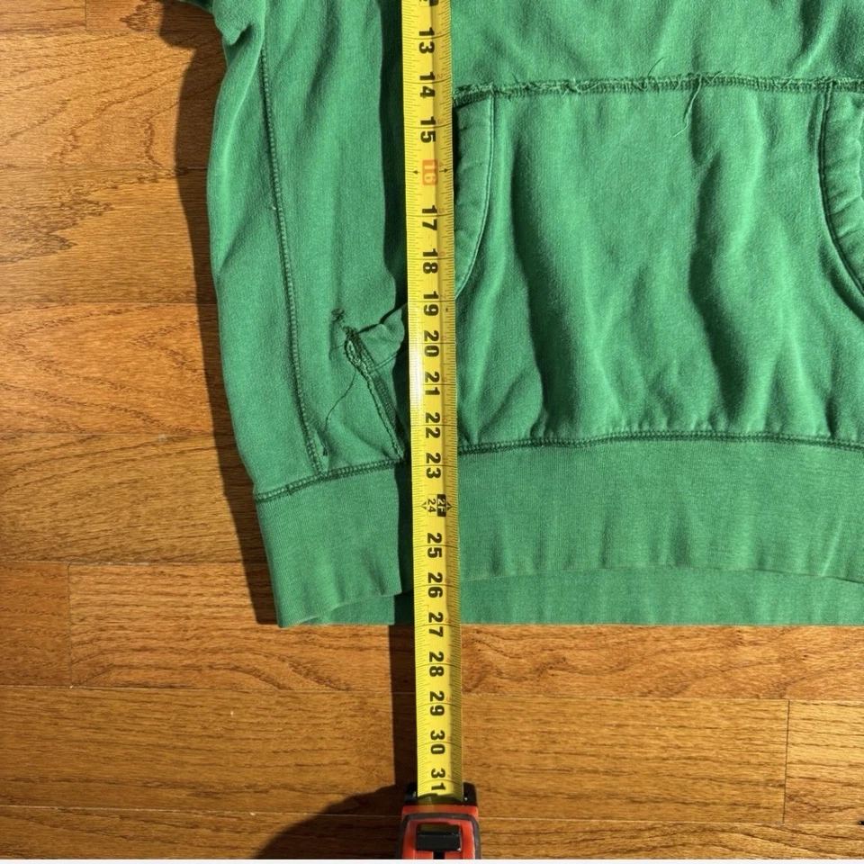 Aeropostale Y2K Surfer Skater Sudadera con Capucha Verde, Cremallera, Finales de la década de 2000 Foto 3 de 4