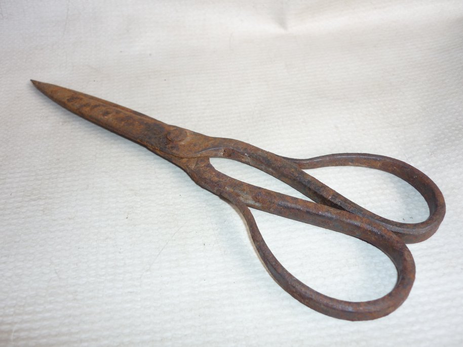 Antique Ottoman Handforged Iron Sewing  Scissors 18 Century 