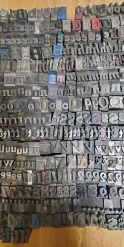Vintage Metal Letterpress Print Type 48pt Letters Numbers Etc 900+ - Picture 4 of 5