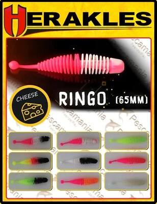 Artificiale spinning mini softbait Herakles RINGO TAIL 65mm Cheese