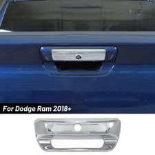 Rear Door Tailgate Handle Cover Trim Decor for Dodge Ram 1500 2018-2020 Chrome