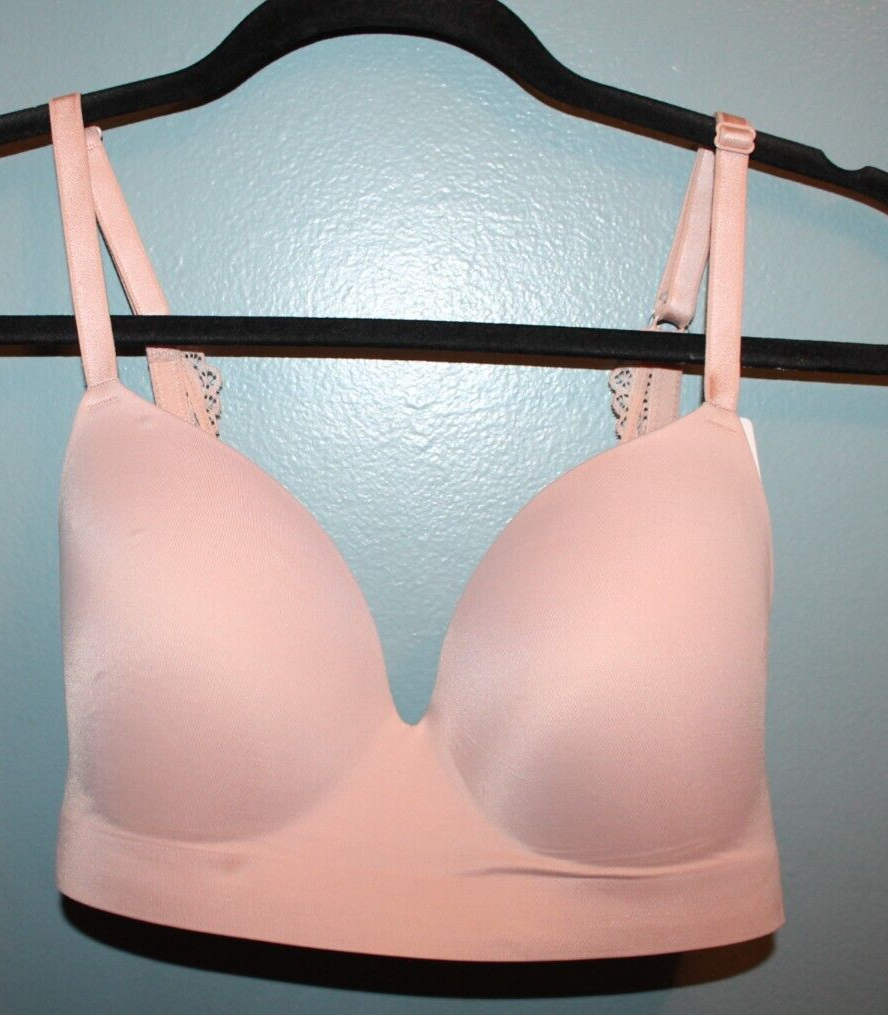 Soma 32D Hush Pink Enbliss Luxe Wireless J Hook Bra | eBay