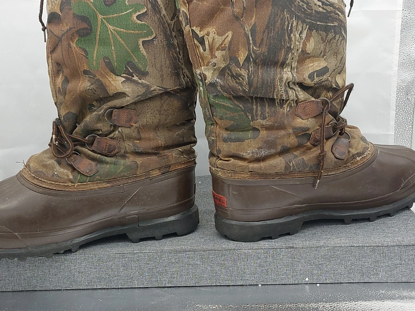 Sorel Kaufman Phantom Real Tree Hunting Snowmobile Boots Men's Size 11