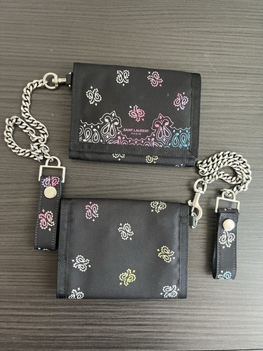 Saint Laurent Geldbörse Schwarz Canvas Bifold Made in Italy - Bild 8 von 10