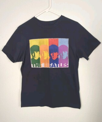 Old Navy Collectabilitees THE BEATLES Navy Tee Shirt Boys XL