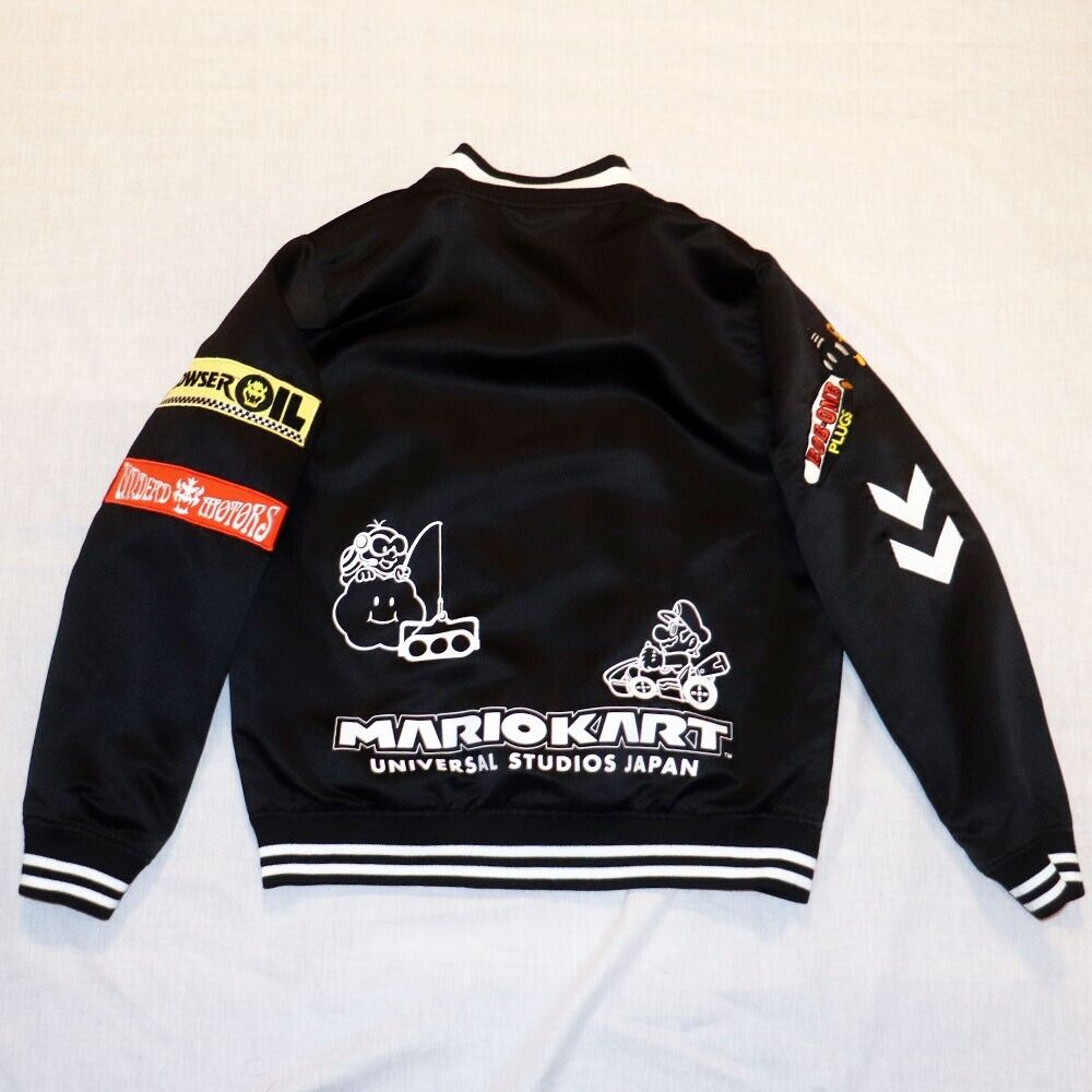 SUPER NINTENDO WORLD MARIO KART Riding Jacket Size S BLack SUPER NINTENDO WORLD MARIO KART Riding Jacket Size S BLack
