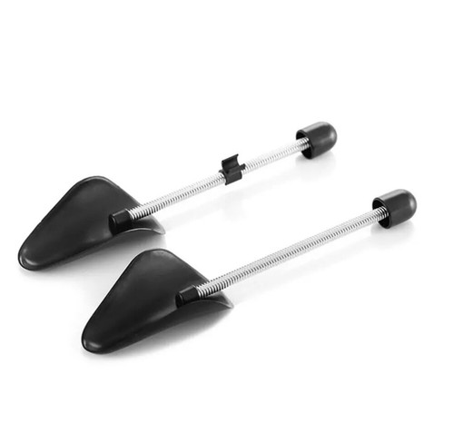 2Pair Black Plastic Portable Adjustable Spring Shoe Trees Shoe Shapers Shoe Form - Picture 5 of 5