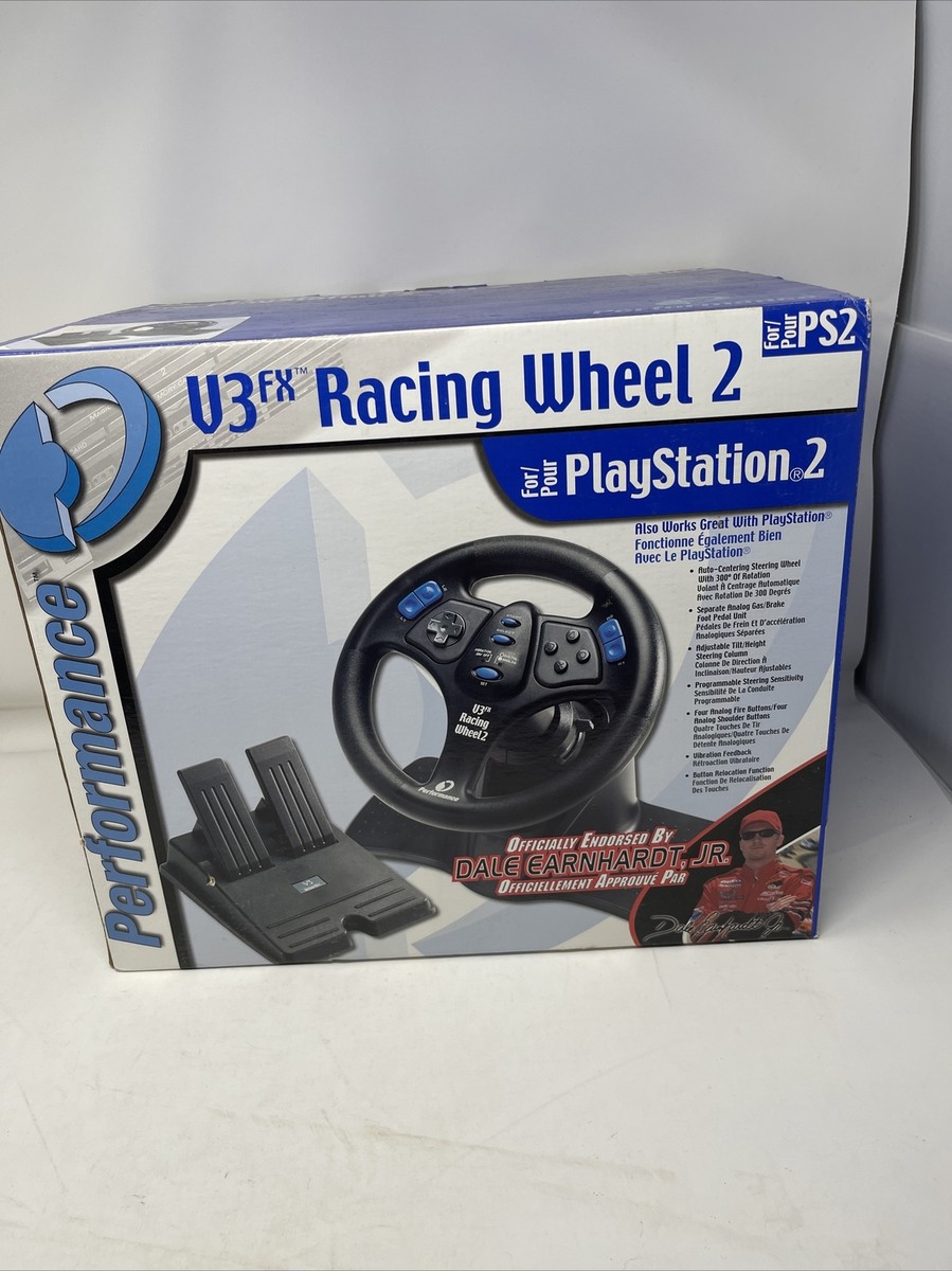Performance V3FX Racing Wheel Playstation PS2 Steering Wheel