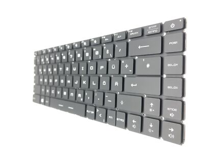 DE - Tastatur Keyboard Schwarz RGB Beleuchtung für Raider MSI GE66 12UGS-237