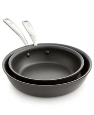 New Lagostina Nera Hard Anodized Nonstick 8.5 & 10 Inch Skillet