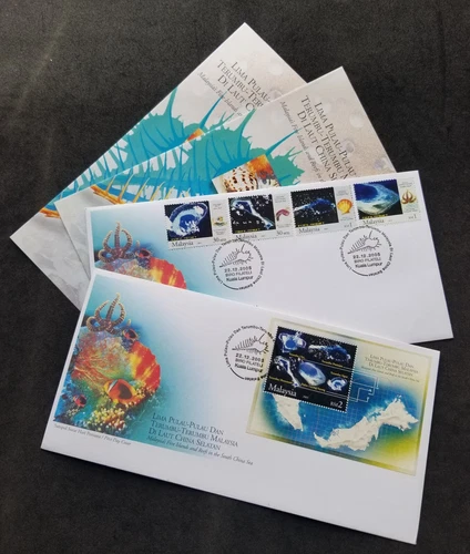 Malaysia Five Islands & Reefs In South China 2005 Seashell Coral (FDC) *c scan