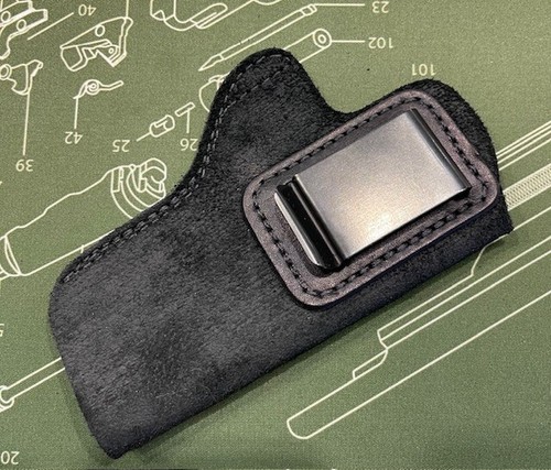 1911 Black Leather Holster - 100% Made In USA - Left Hand OWB / Right Hand IWB - Picture 5 of 7