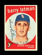 1959 TOPPS BARRY LATMAN #477 WHITE SOX SIGNED AUTOGRAPH VINTAGE