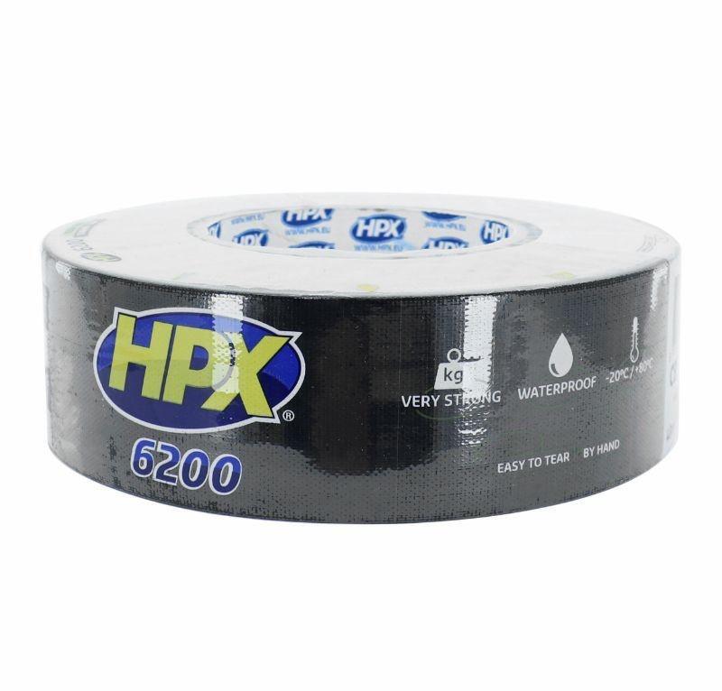 Ruban adhesif toile noir HPX haute densite 48mm 50m durable