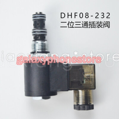 1X Two-position Three-way Threaded Cartridge Solenoid Valve DHF08-232 SV08-30