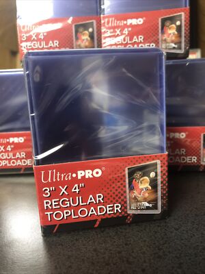what size toploader for pokemon cards 25 Ultra Pro Top Loaders 3x4 Size for Regular Trading Cards Toploaders  Pokemon