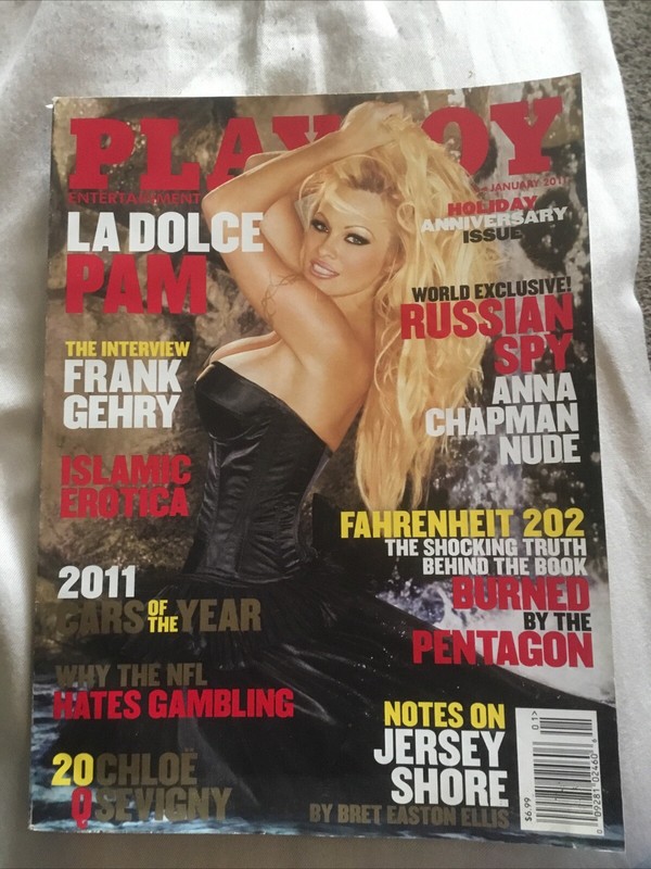 PAMELA ANDERSON LA DOLCE PAM PLAYBOY  MAGAZINE JAN 2011