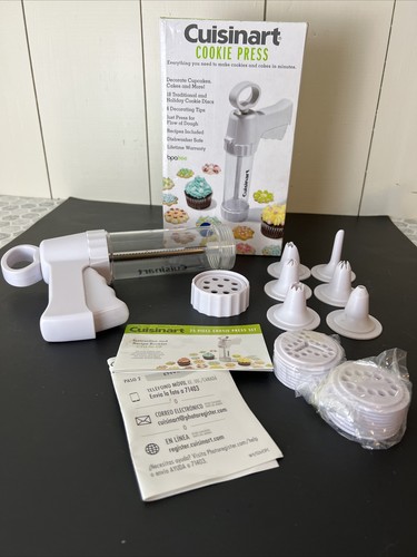 Cuisinart 25 Stück Plätzchen Presse Set Cupcake/Kuchen Dekorieren Zuckerguss