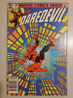 Daredevil #186 (Marvel Comics September 1982) FRANK MILLER NEWSSTAND!
