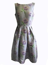 Chi Chi London Kleid, Silber, Polyester, wie Neu, Gr. 14 (42)