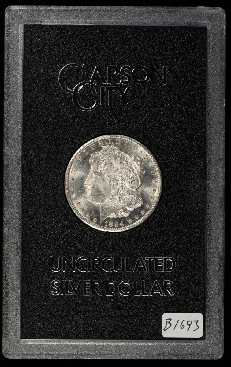 1884-CC Morgan Dollar - Looks PL - VAM 4A Spiked Date - GSA Carson