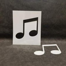 STENCIL Music Notes Airbrush Mylar Reusable Durable L119 Made USA 923