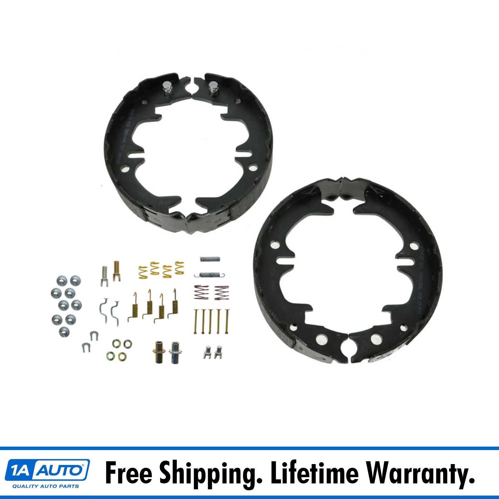 Rear Emergency Parking Brake Shoe Set w/ Hardware Kit for ES300 ES350