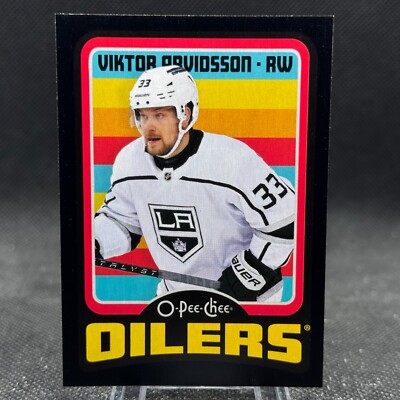 Viktor Arvidsson 2024-25 UD O-Pee-Chee OPC Retro Black Border /100 Oilers #296