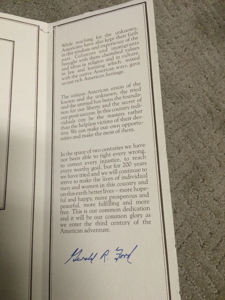 First Day Issue 13 cent stamps from Pres. Ford Declaration of Independence 1976 - Image 4 of 4