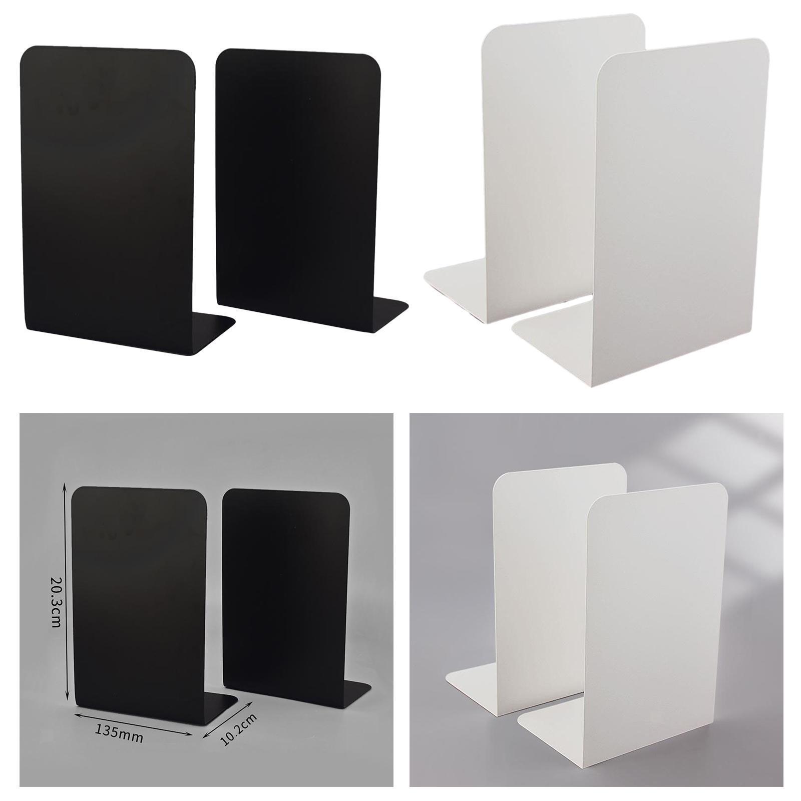 2x Bookends Modern Study Book Holder Desk Bookshelf Decor Book