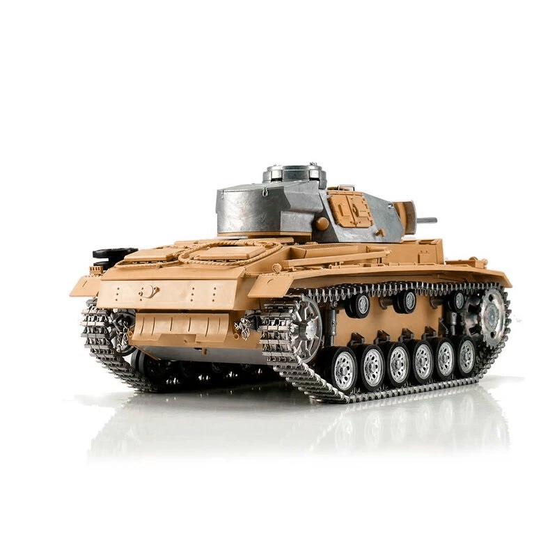 1:16 Torro German Panzer III RC Tank 2.4GHz Infrared Metal Edition Unpainted - Image 2 of 4