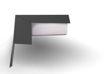 Ecke 90° Ortecke Außenecke für Ortgangblech Ortblech Material auswählbar 