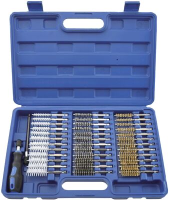 Stahl-Faust Rundbürsten Set KFZ Bohrloch-Bürsten Nylon Messing Stahl-Bürsten-Sat