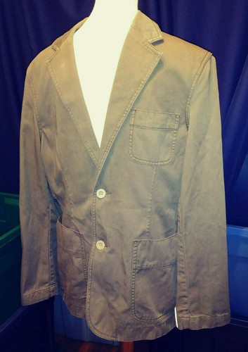 Perry Ellis NWT Mens 40 Reg. Casual Sport Coat Blazer Dry Rye tan MSRP $150 - Picture 12 of 12