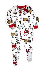Carter's Toddler Boy's Girl's Santa Milk and Cookies Fleece Pajama Sleeper