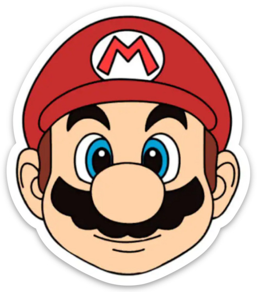 Super Mario Sticker - Super Mario Brothers Bros - Nintendo