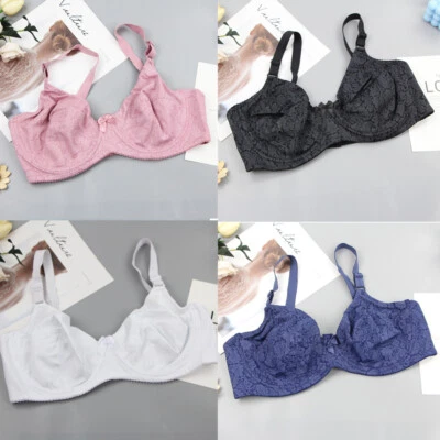 YADA Women Floral Wired Non Padded Full Coverage Bra Minimizer Comfort Bra UK Sz