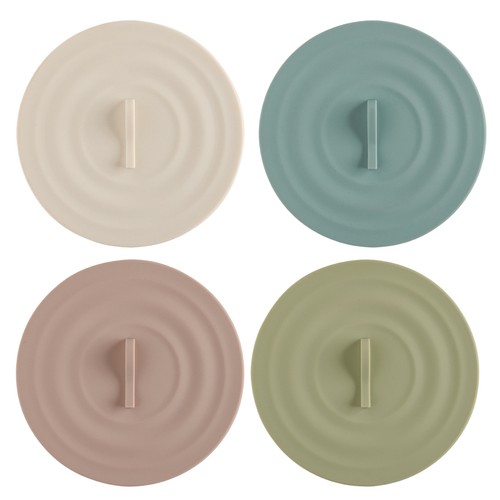 1/2*Silicone Cup Covers Silicone Mug Drink Covers for Hot Beverage Glass Cup Lid
