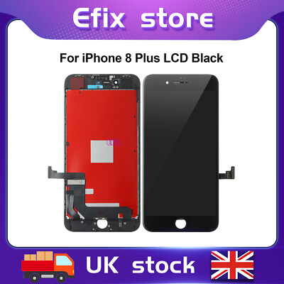 Für iPhone 8 Plus LCD Bildschirm Ersatz Digitizer 3DTouch Retina Display - SCHWARZ