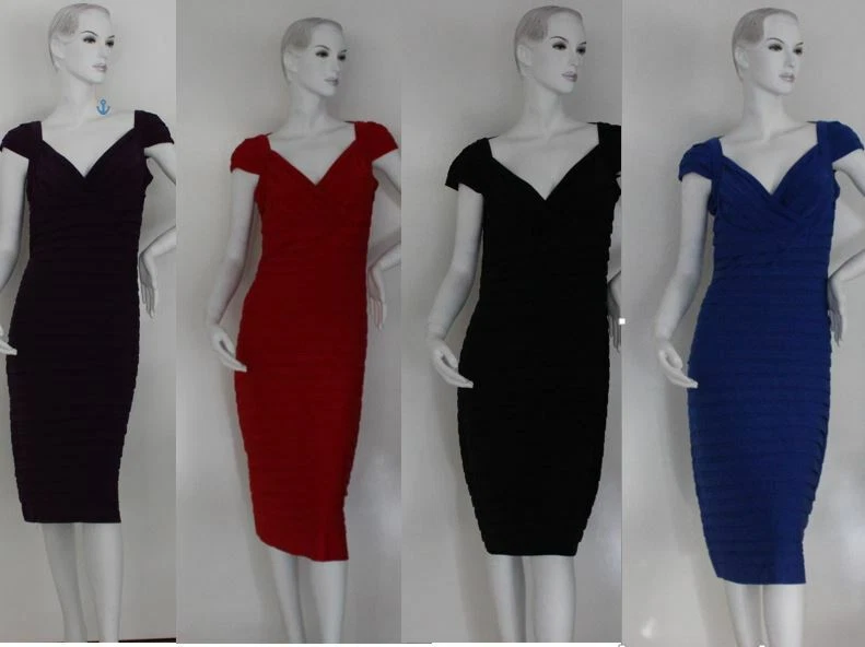 Ladies DRESS Midi Layered Pleats Evening Party Wedding PLUS size