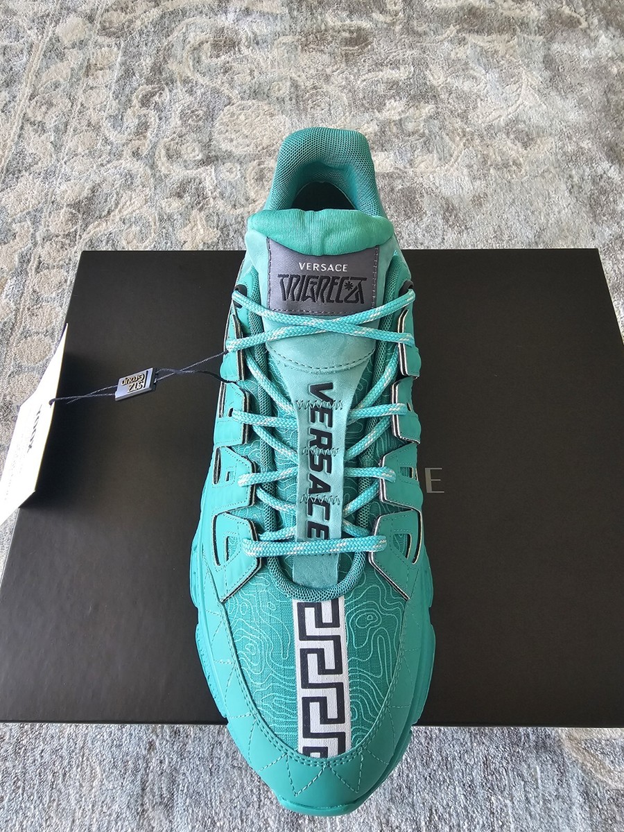Versace Trigreca Men's Turquoise Sneakers Size 45IT(US 11) - Main Image