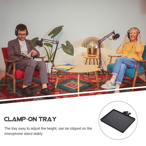 2 Pcs Plastic Pallet Baby Universal Mic Stand Tray Microphone Holder - 第 7/12 張圖片