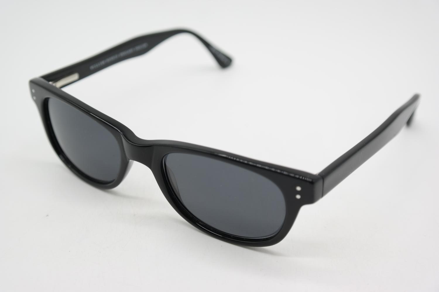 KEEN Occhiali Da Sole Vintage WILLIAM MORRIS ENGLAND WM9046 Neri Ovali