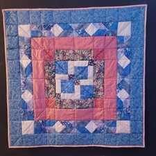 Handmade Quilted Multi-colored Table Topper