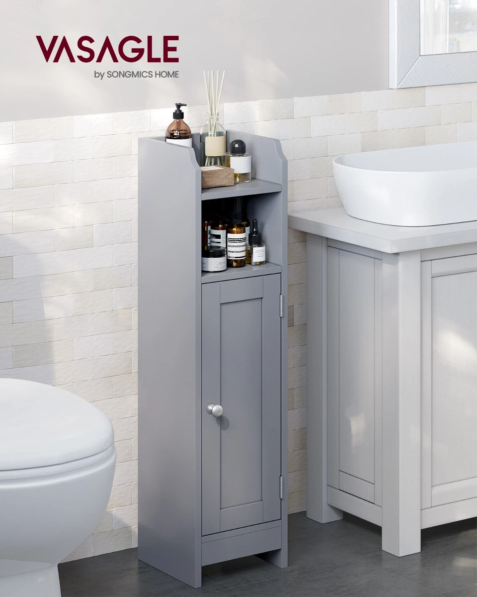 Toilettenschrank, Badezimmerschrank, Badschrank, schmales Badregal BBC310P36