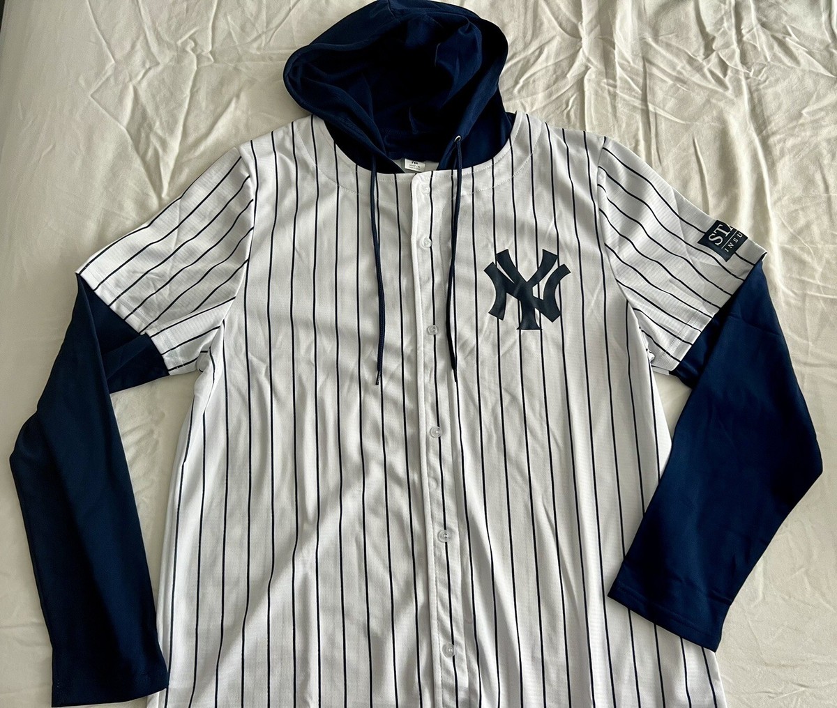 Yankees XL ネイビー ジャケット Majestic MLB New YORK YANKEES Half Zip Windbreaker Track