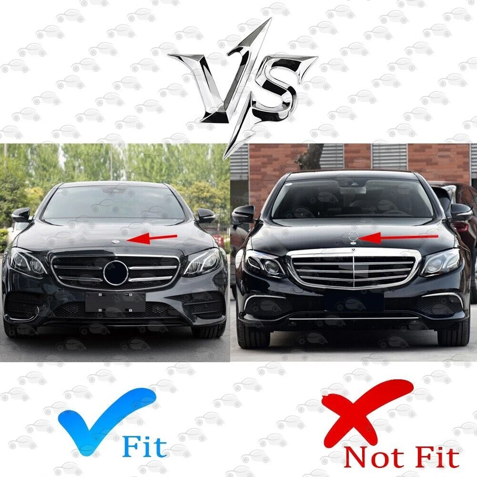 Parrilla frontal de carreras para Mercedes-Benz W213 W238 E260 E300 E400 2016-2020 Foto 2 de 4