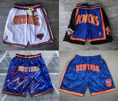New York Knicks Basketball Shorts Stitched Vintage