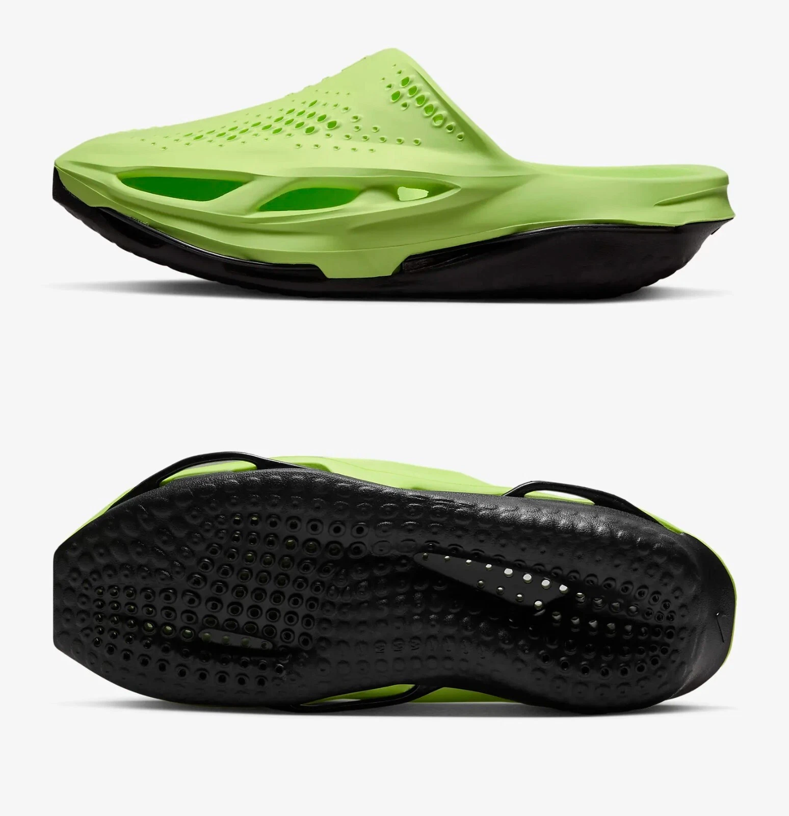 NIKE UOMO NWOB x MMW 005 YOGA SLIDES DH1258 700 VOLT NERO TAGLIA 11